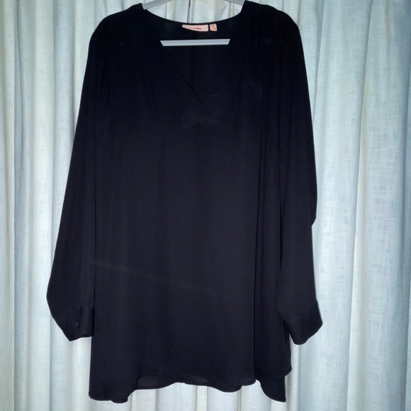 NWT EVRI 2X black tunic blouse - Picture 1 of 4